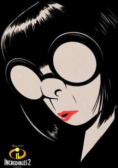 Incredibles 2 Edna Mode T-shirt - Zwart - 3XL
