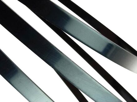 Incudo IN461 ABS guitar binding black plain - 1600x6x1.5mm (63x0.24x0.06")