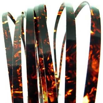 Incudo IN650 celluloid guitar binding dark tortoise shell - 1600x6x1.5mm (63x0.24x0.06")