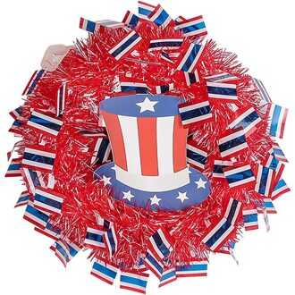 Independence Day Krans Veranda Decoratie Voordeur Outdoor Opknoping Krans Decor Qw