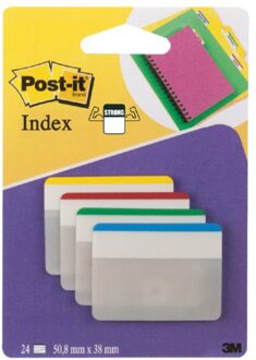 Indextabs 3M Post-it 686 38x50.8mm strong recht assorti Geel