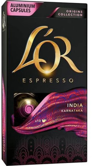 India Karnataka, L 'or espresso, 10 Nespresso compatible capsules