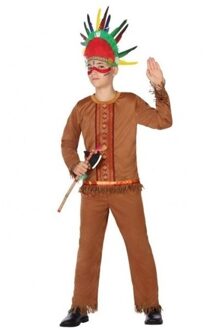 Indiaan/indianen pak verkleedset / kostuum voor jongens - carnavalskleding - voordelig geprijsd 116 (5-6 jaar)