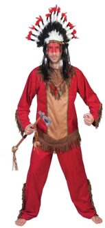 Indiaan Lootah verkleed kostuum voor heren Rood