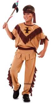 Indiaanse jongen kostuum Haloke Bruin - Kastanje