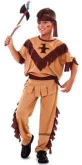 Indiaanse jongen kostuum Haloke Bruin - Kastanje