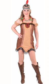 Indiaanse jurk sexy Bruin - Kastanje