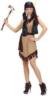 Indiaanse vrouw kostuum Helki Bruin - Kastanje