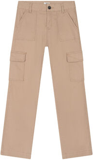 Indian blue Jeans Meisjes broek Cargo wide fit - Caramel zand - Maat 128