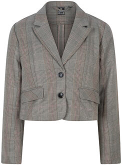 Indian blue Jeans Meisjes colbert geruit - Zwart - Maat 176