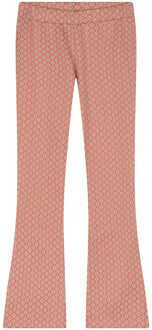 Indian blue Jeans Meisjes flair broek Fancy - Helder koraal - Maat 176