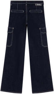Indian blue Jeans meisjes jeans Dark denim - 128