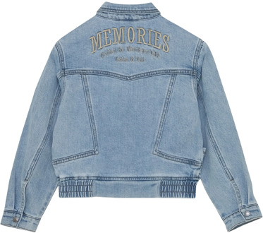 Indian blue Jeans meisjes spijkerjas Bleached denim - 140