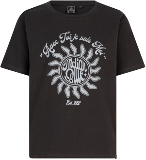 Indian blue Jeans Meisjes t-shirt avec-toi - Phantom grijs - Maat 128