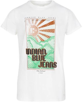 Indian blue Jeans meisjes t-shirt Wit - 104