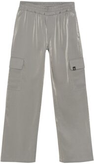 Indian blue Jeans Winter cargo broek meisjes - grijs - wide leg/shiny - maat 176