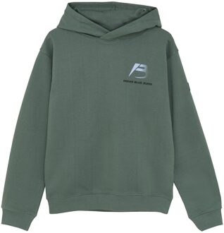 Indian blue Jeans Winter hoodie jongens - groen - oversized/discover - maat 128