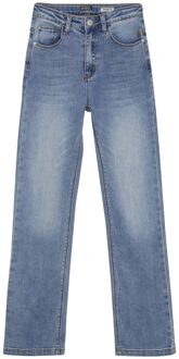 Indian blue Jeans Winter jeansbroek meisjes - blauw - wide straight fit - maat 128