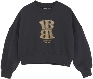 Indian blue Jeans Winter sweater meisjes - grijs - lava dye - maat 128