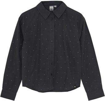 Indian blue Jeans Winter t-shirt meisjes - grijs - studs - maat 128