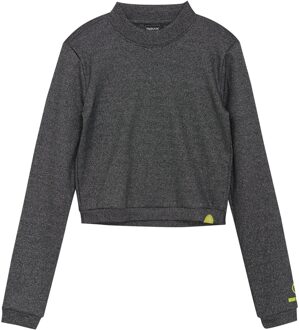 Indian blue Jeans Winter t-shirt meisjes - zwart - longsleeve/cropped/metallic - maat 128