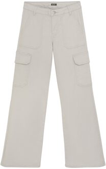 Indian blue Jeans Zomer jeans broek meisjes - grijs - cargo - wide fit - Maat 176