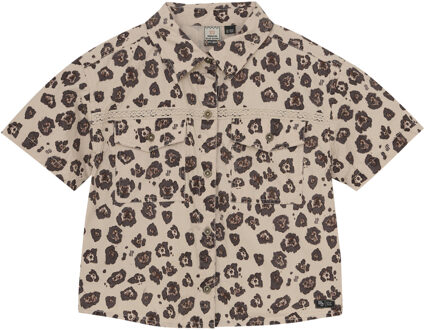 Indian blue Jeans Zomer shirt meisjes - zand - Maat 128