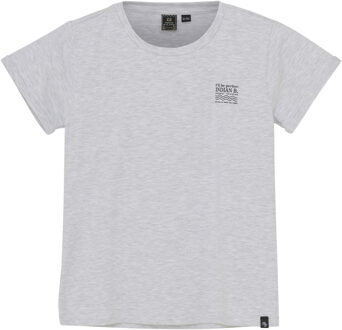 Indian blue Jeans Zomer T-shirt S/S meisjes - grijs - print - Maat 128