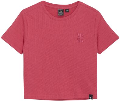 Indian blue Jeans Zomer T-shirt S/S meisjes - roze - cropped - Maat 128