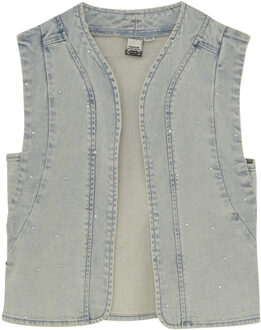 Indian blue Jeans Zomer vest meisjes - licht blauw - fancy - Maat 176