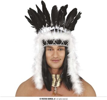 Indian Chief Hoofdtooi Pluim Veren Multikleur - Print