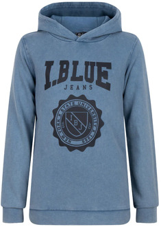 Indian jongens hoodie college grey Blauw - 128
