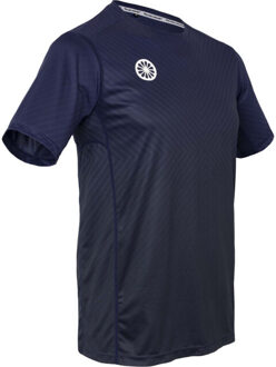 Indian Maharadja agility gradient tee tennis t-shirt korte mouw heren blauwdonker