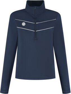 Indian Maharadja Baroda Chevron Half Zip Sweater Dames - L