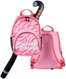 Indian Maharadja Hockeyrugtas Junior roze - rood - 1-SIZE