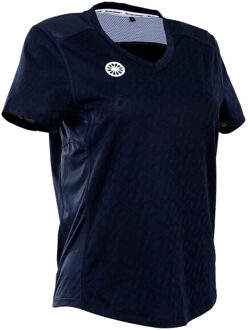 Indian Maharadja kadiri women jacquard type tee - - maat S Blauw