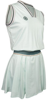 Indian Maharadja pique 2 piece dress tennis jurk dames - Groen - XXL