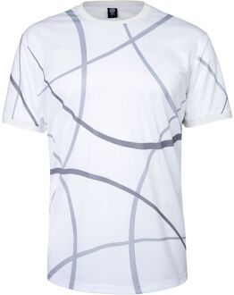 Indian Maharadja Pique Smash Tennis Shirt Heren 2XL Wit dessin