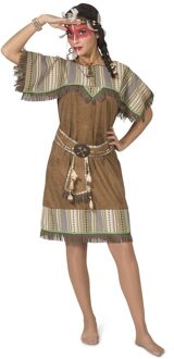 Indianen Jurk Isi Bruin - Kastanje
