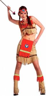 Indianen Kostuum Vrouw Moonlight Bruin - Kastanje