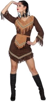 Indianen vrouw kostuum dames Bruin - Kastanje