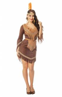 Indianen vrouw kostuum dames - Maat 48