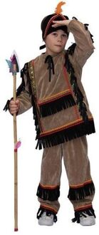 Indianenkostuum jongen Blackfeet Bruin - Kastanje