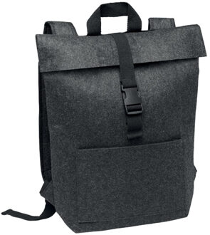 Indico rpet rugzak van vilt - maat One size Grijs
