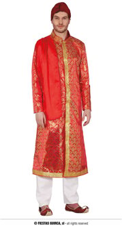 Indisch Bollywood Prins Kostuum Man Multikleur - Print