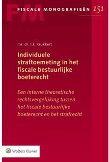 Individuele straftoemeting in het fiscale bestuurlijke boeterecht - Boek I.J. Krukkert (9013148727)