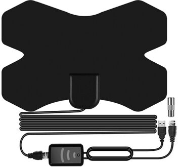 Indoor 1500 Miles Digitale Antena Tv Antenne Amplified Hdtv Antenne 4K Antenne Met Versterker Booster Lokale Kanaal Uitzending type X