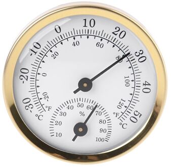 Indoor Analoge Thermometer Hygrometer Vochtigheid Temperatuur Gauge 58mm Huishouden