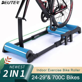 Indoor Bicycle Roller Home Trainer Mountain Road Bike Roller Stationary Bike Stand Exercise For 24-29" 700C Cycling Trainer
