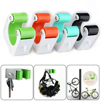 Indoor Bicycle Wall Mount Hook Portable Road Bike Parking Buckle Mounted Storage Rack for Mountain Bike Racing Bicycle Supplies